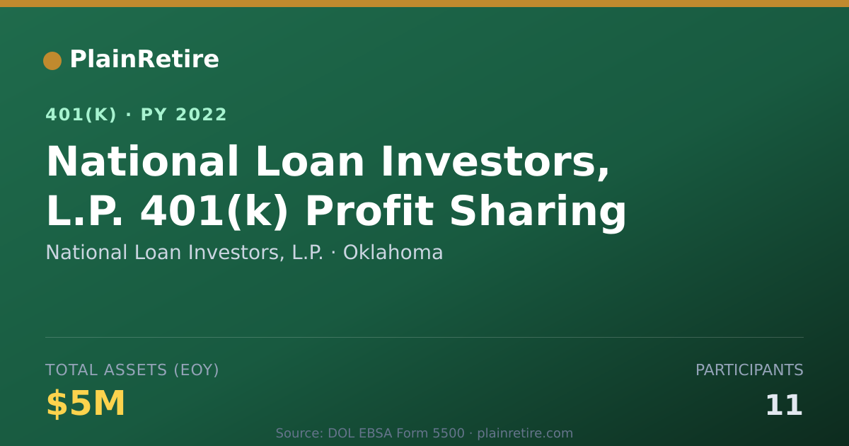 Shareable card for National Loan Investors, L.P. 401(k) Plan (2022)
