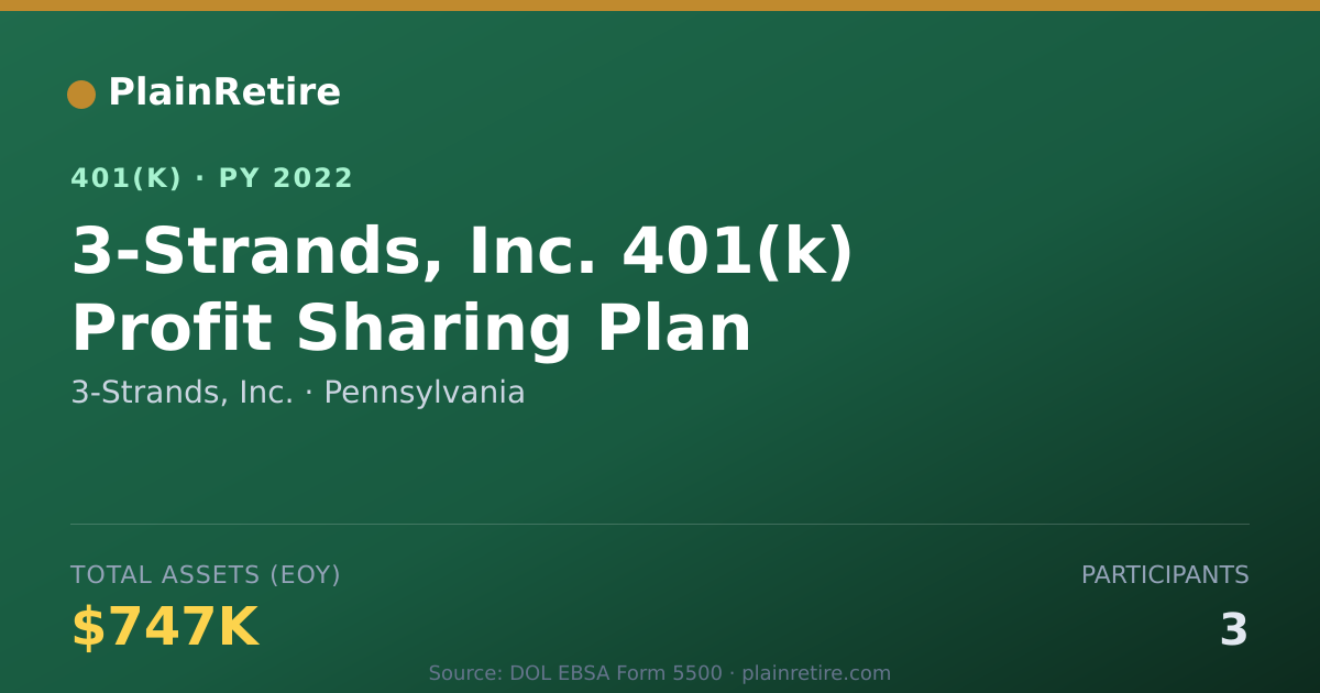 Shareable card for 3-Strands, Inc. 401(k) Plan (2022)