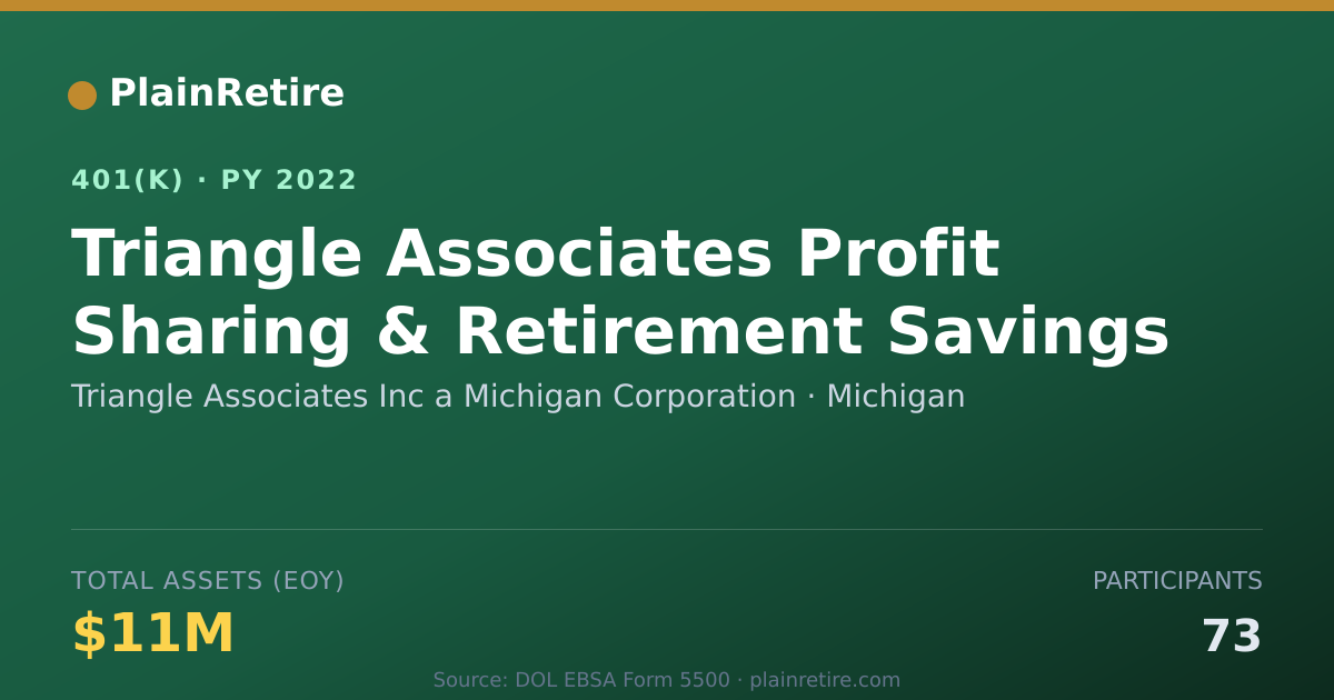 Shareable card for Triangle Associates Inc a Michigan Corpor 401(k) Plan (2022)