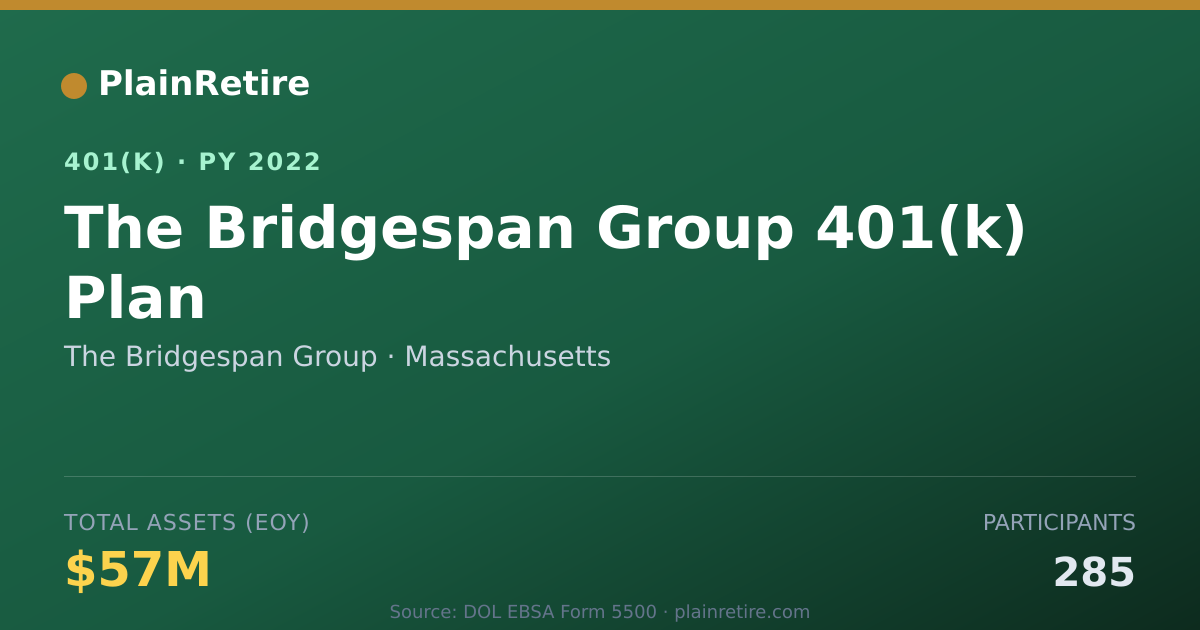 Shareable card for The Bridgespan Group 401(k) Plan (2022)