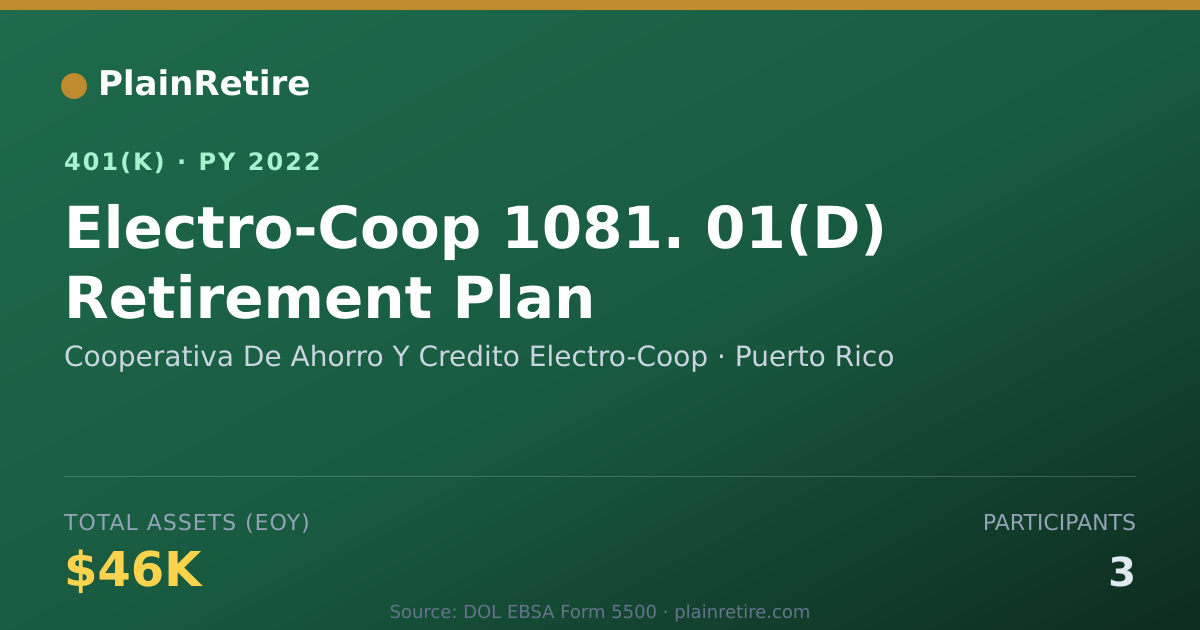 Shareable card for Cooperativa De Ahorro Y Credito Electro-C 401(k) Plan (2022)
