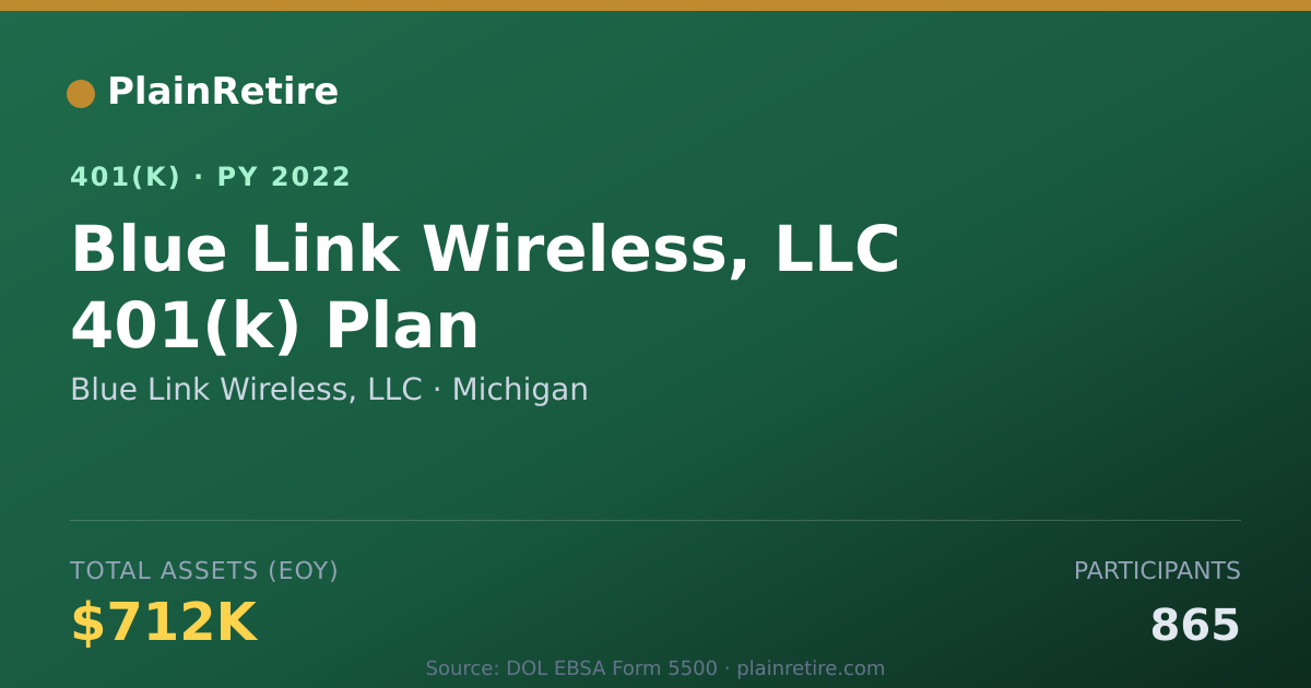 Shareable card for Blue Link Wireless, LLC 401(k) Plan (2022)