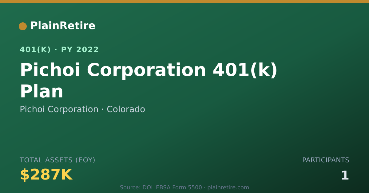 Shareable card for Pichoi Corporation 401(k) Plan (2022)