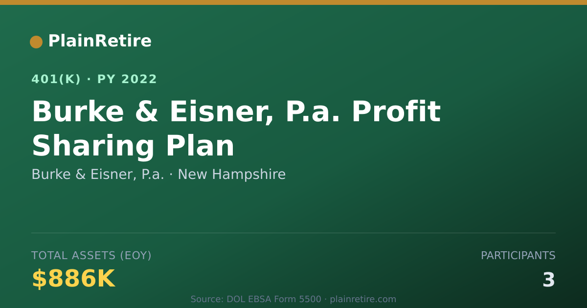Shareable card for Burke & Eisner, P.a. 401(k) Plan (2022)