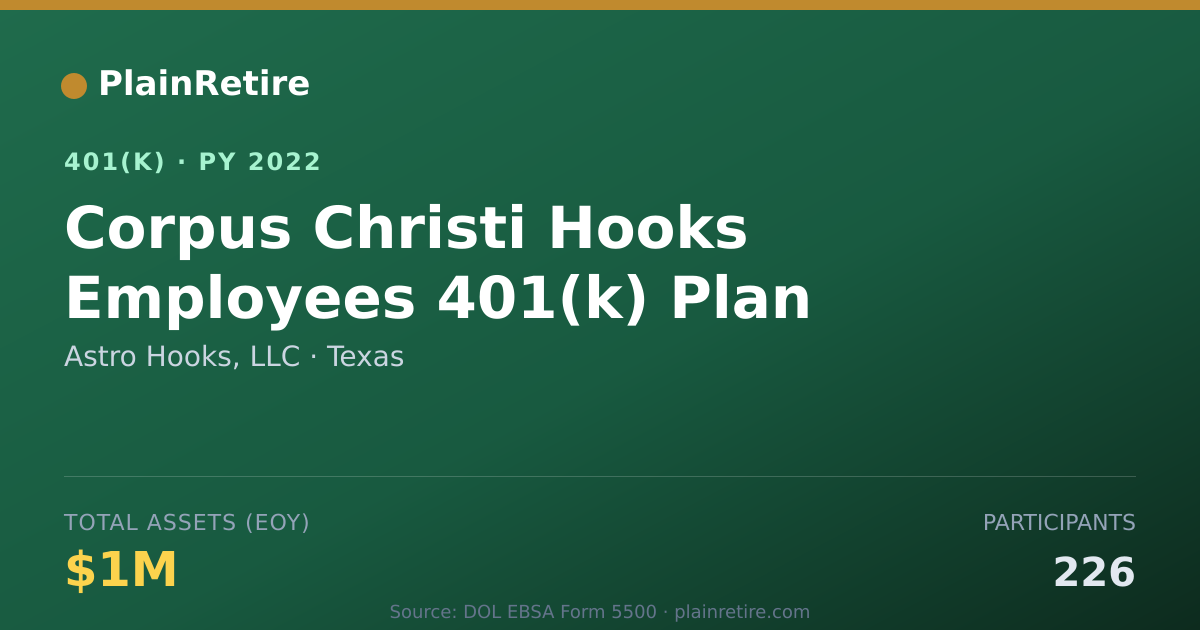 Shareable card for Astro Hooks, LLC 401(k) Plan (2022)