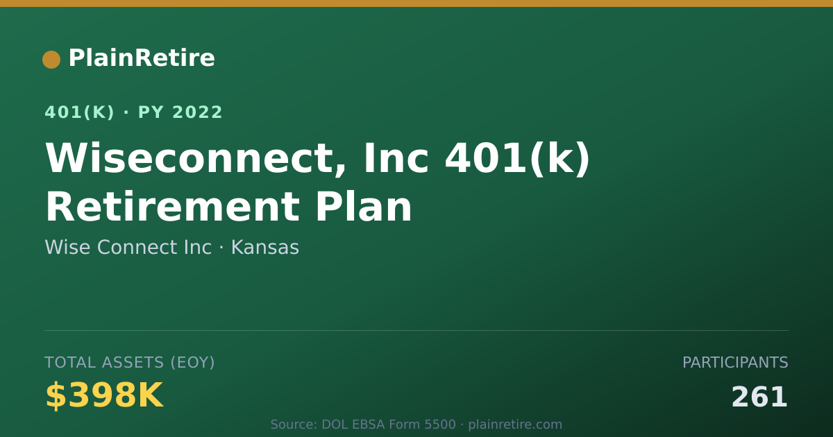 Shareable card for Wise Connect Inc 401(k) Plan (2022)
