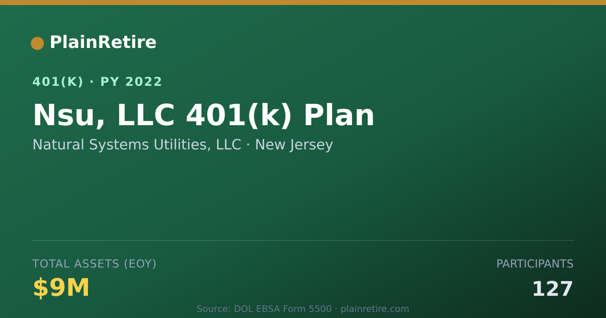 Shareable card for Natural Systems Utilities, LLC 401(k) Plan (2022)