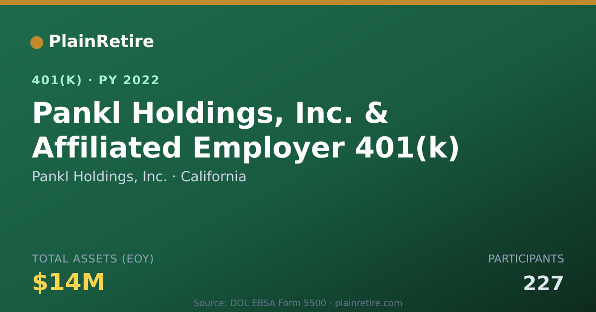 Shareable card for Pankl Holdings, Inc. 401(k) Plan (2022)