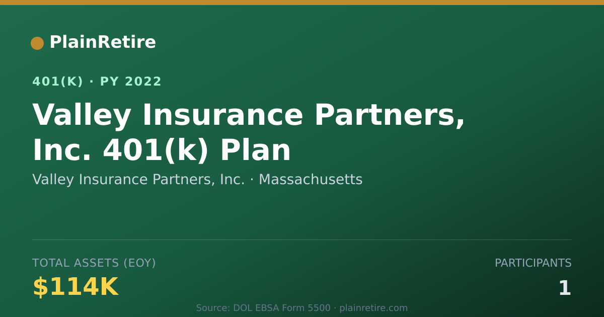Shareable card for Valley Insurance Partners, Inc. 401(k) Plan (2022)