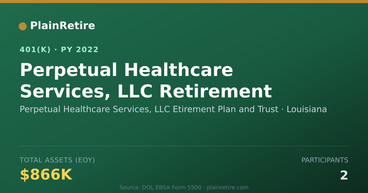 Shareable card for Perpetual Healthcare Services, LLC Etirem 401(k) Plan (2022)
