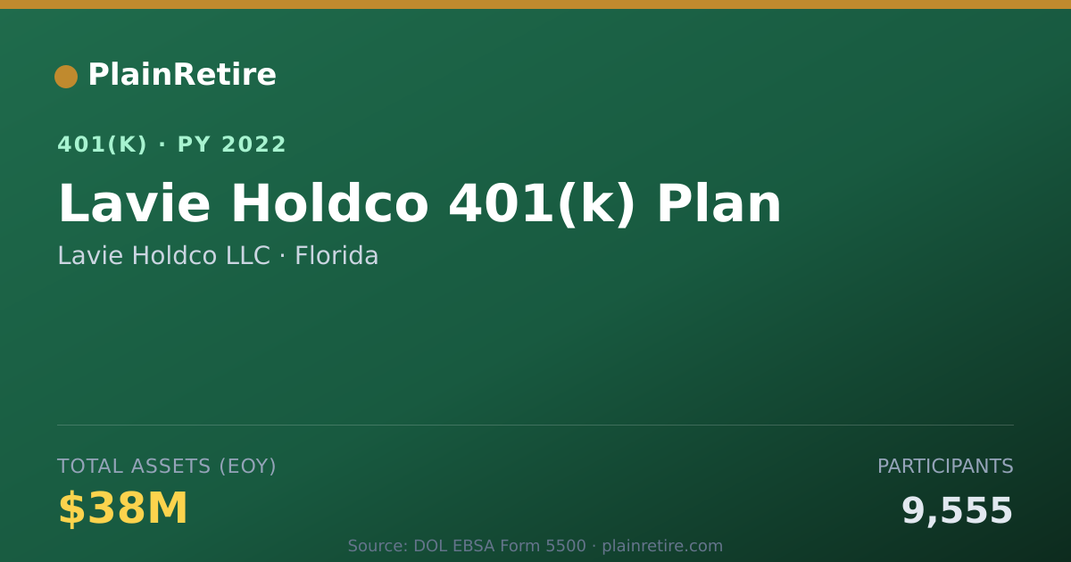 Shareable card for Lavie Holdco LLC 401(k) Plan (2022)