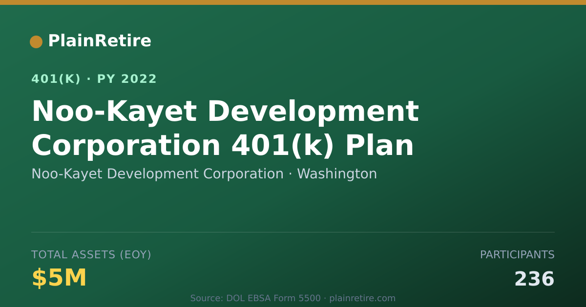 Shareable card for Noo-Kayet Development Corporation 401(k) Plan (2022)
