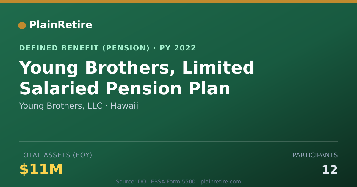 Shareable card for Young Brothers, LLC Pension Plan (2022)