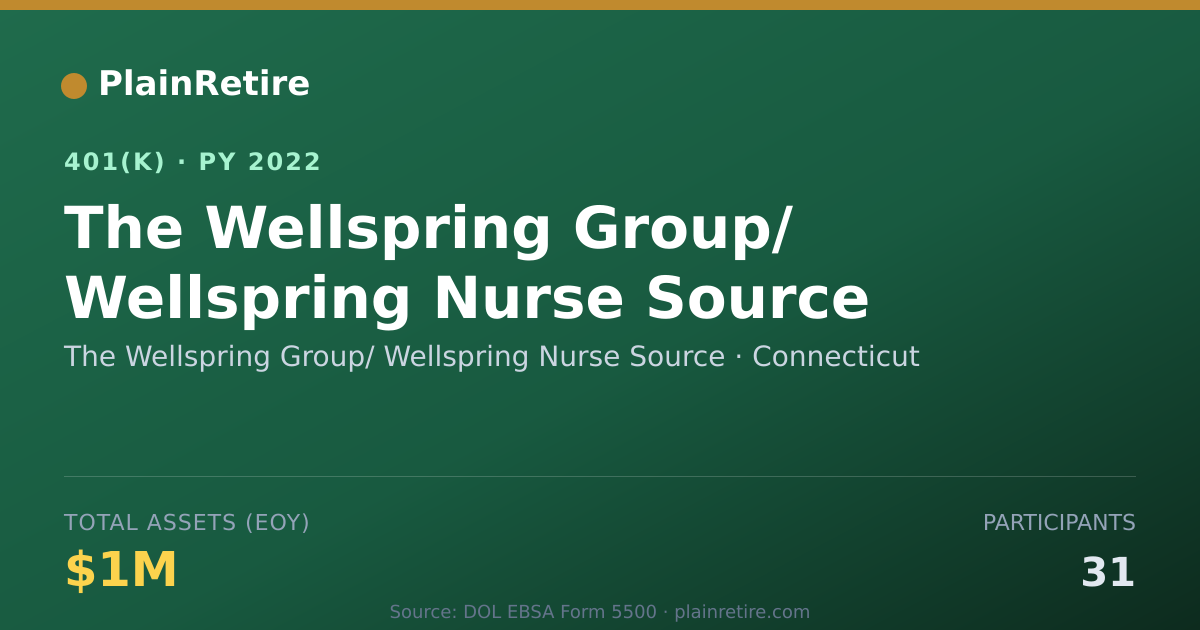 Shareable card for The Wellspring Group/ Wellspring Nurse So 401(k) Plan (2022)