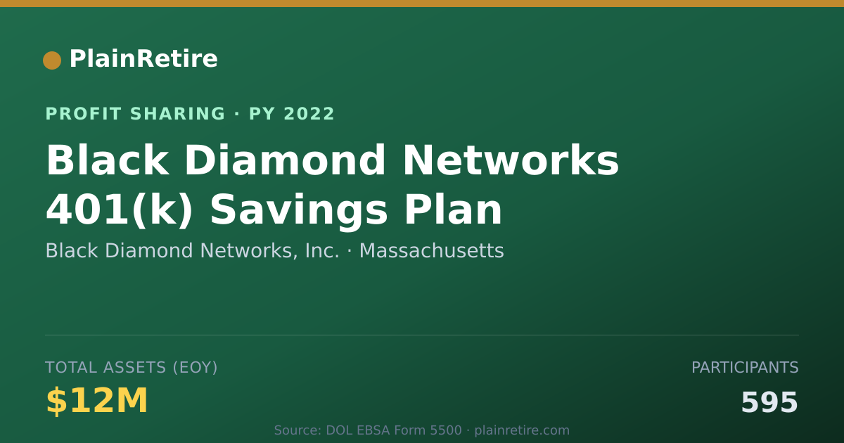 Shareable card for Black Diamond Networks, Inc. Profit Sharing Plan (2022)