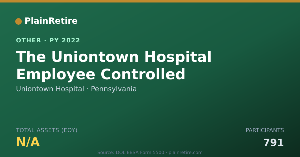 Shareable card for Uniontown Hospital Retirement Plan (2022)