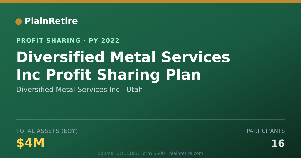 Shareable card for Diversified Metal Services Inc Profit Sharing Plan (2022)