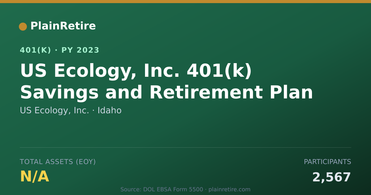Shareable card for US Ecology, Inc. 401(k) Plan (2023)