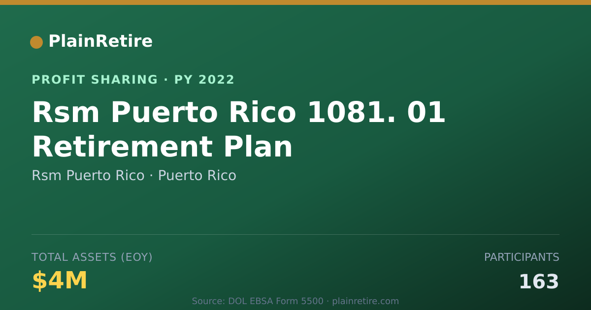 Shareable card for Rsm Puerto Rico Profit Sharing Plan (2022)