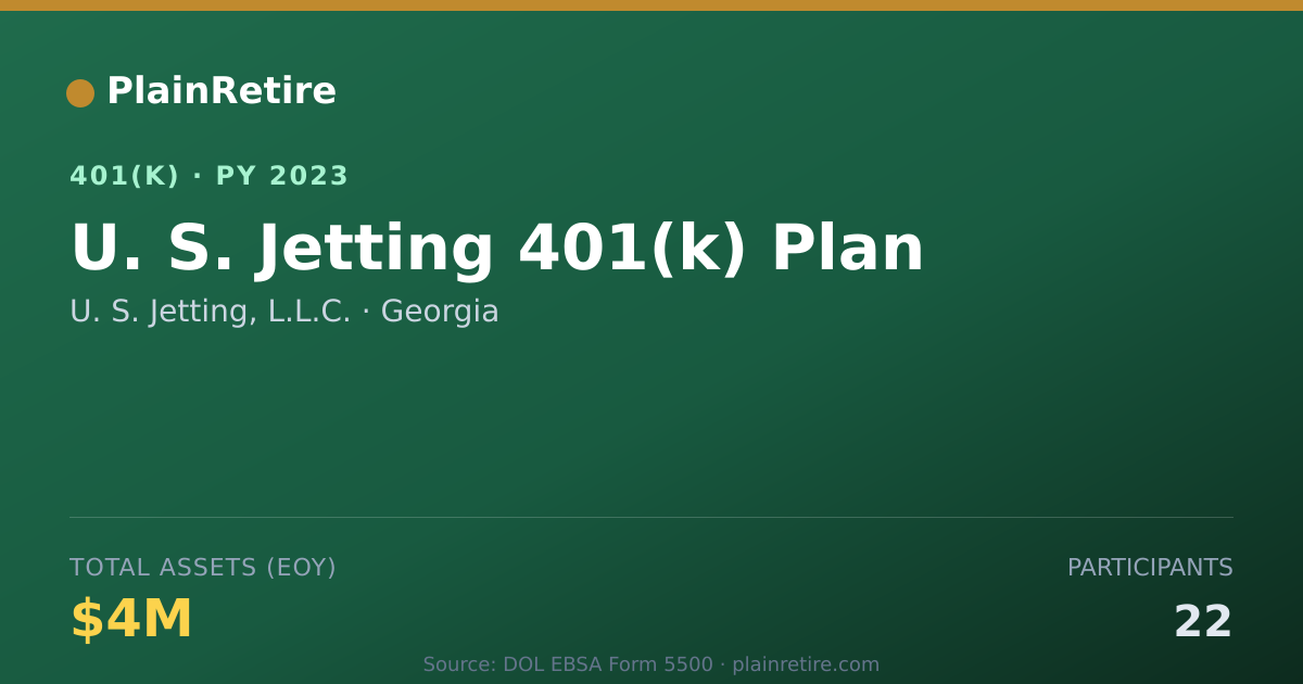 Shareable card for U. S. Jetting, L.L.C. 401(k) Plan (2023)