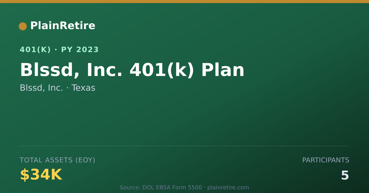 Shareable card for Blssd, Inc. 401(k) Plan (2023)