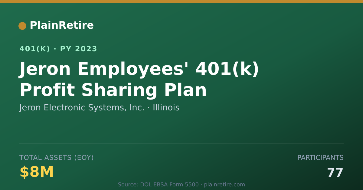 Shareable card for Jeron Electronic Systems, Inc. 401(k) Plan (2023)