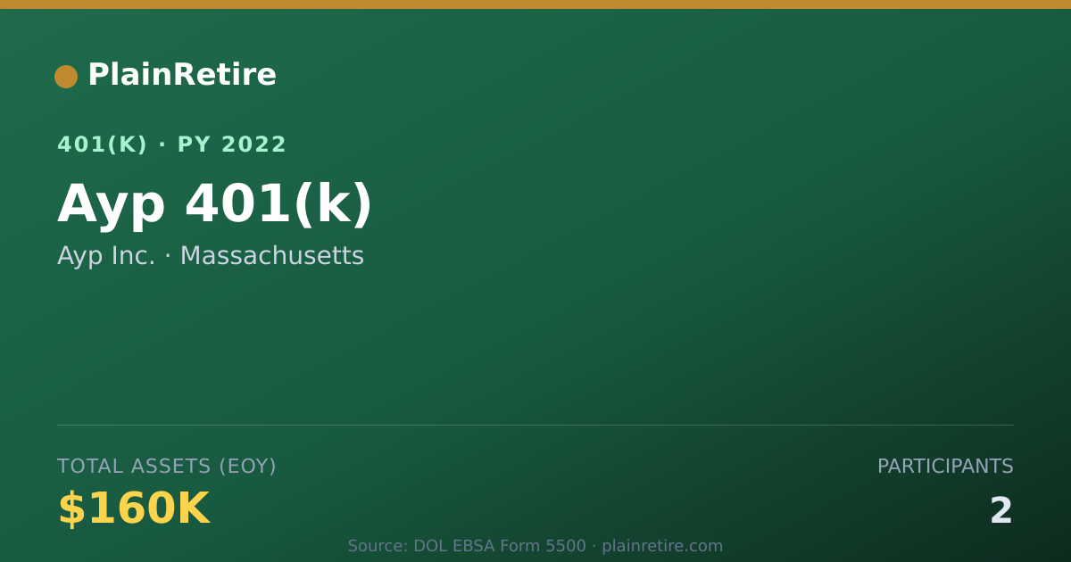 Shareable card for Ayp Inc. 401(k) Plan (2022)