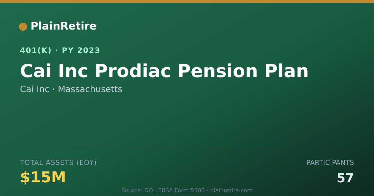 Shareable card for Cai Inc 401(k) Plan (2023)