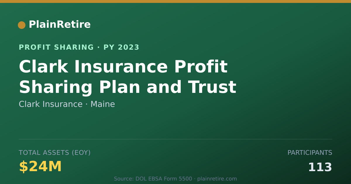 Shareable card for Clark Insurance Profit Sharing Plan (2023)