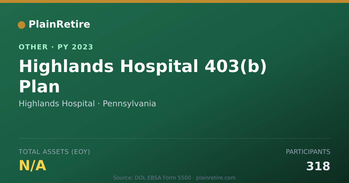 Shareable card for Highlands Hospital Retirement Plan (2023)