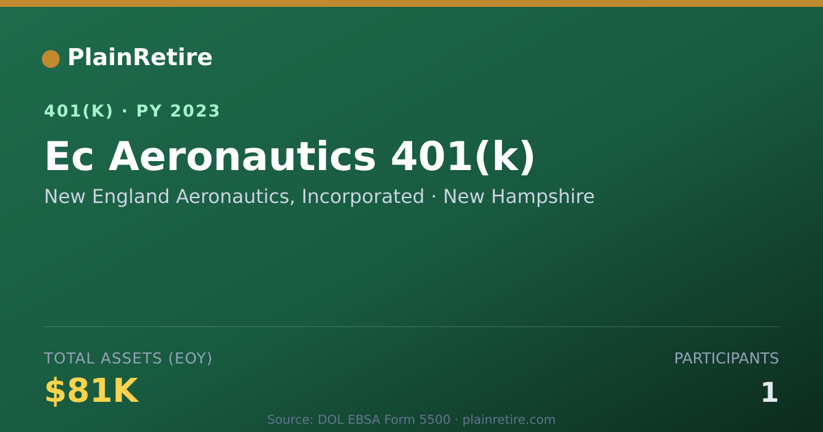 Shareable card for New England Aeronautics, Incorporated 401(k) Plan (2023)