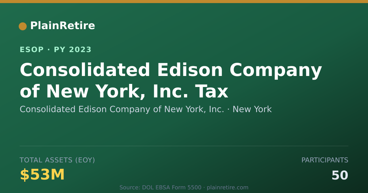 Shareable card for Consolidated Edison Company of New York, Inc. ESOP (2023)