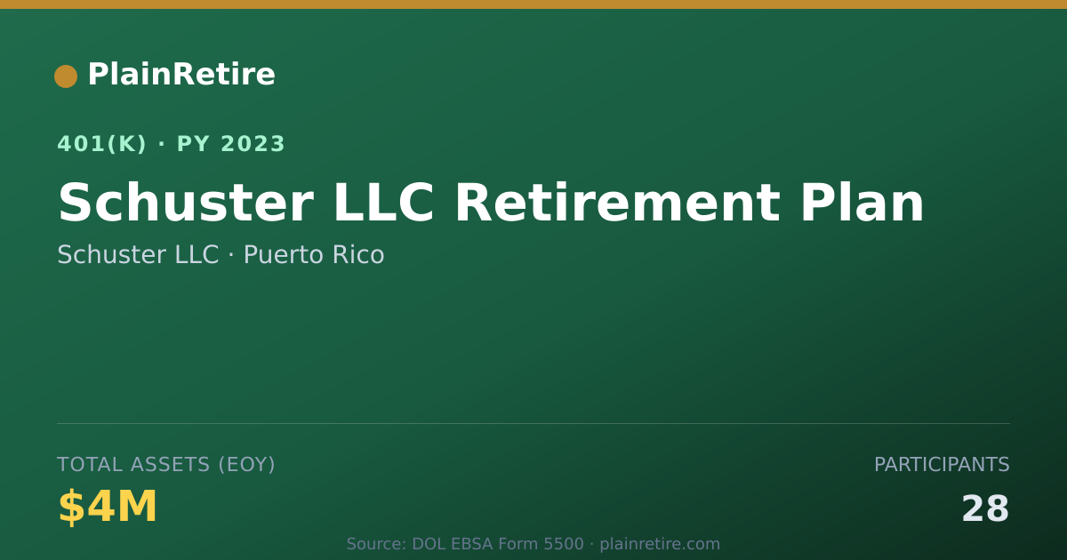 Shareable card for Schuster LLC 401(k) Plan (2023)