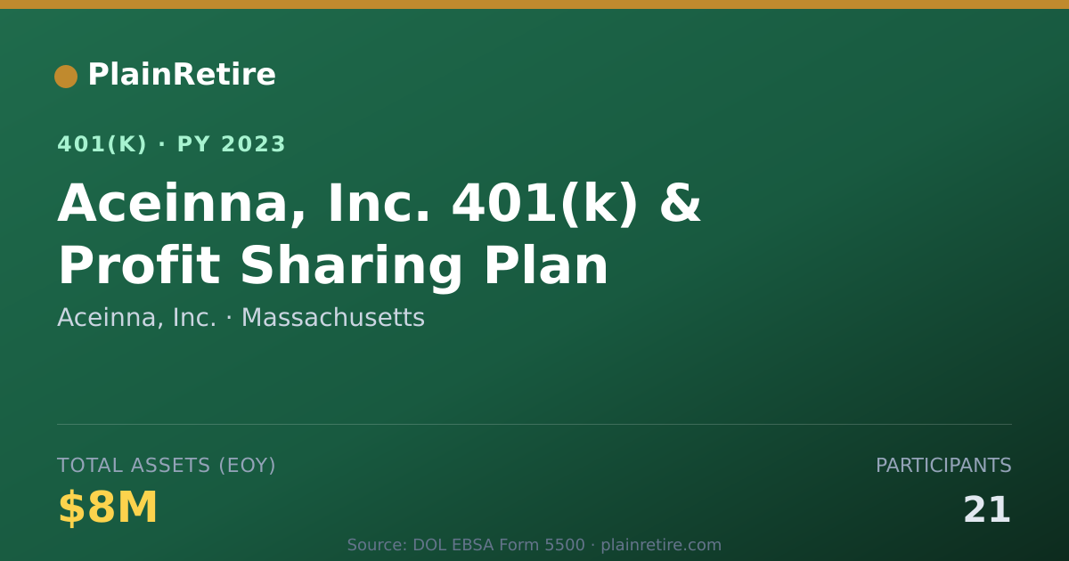 Shareable card for Aceinna, Inc. 401(k) Plan (2023)