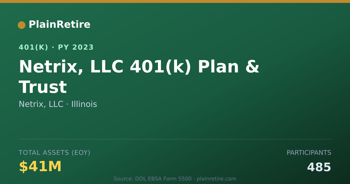 Shareable card for Netrix, LLC 401(k) Plan (2023)