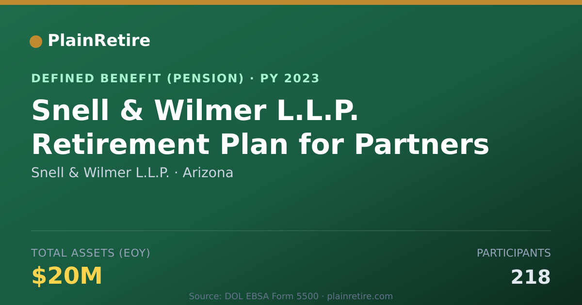 Shareable card for Snell & Wilmer L.L.P. Pension Plan (2023)