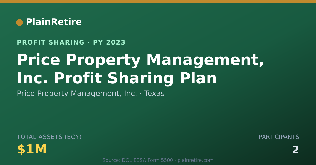 Shareable card for Price Property Management, Inc. Profit Sharing Plan (2023)