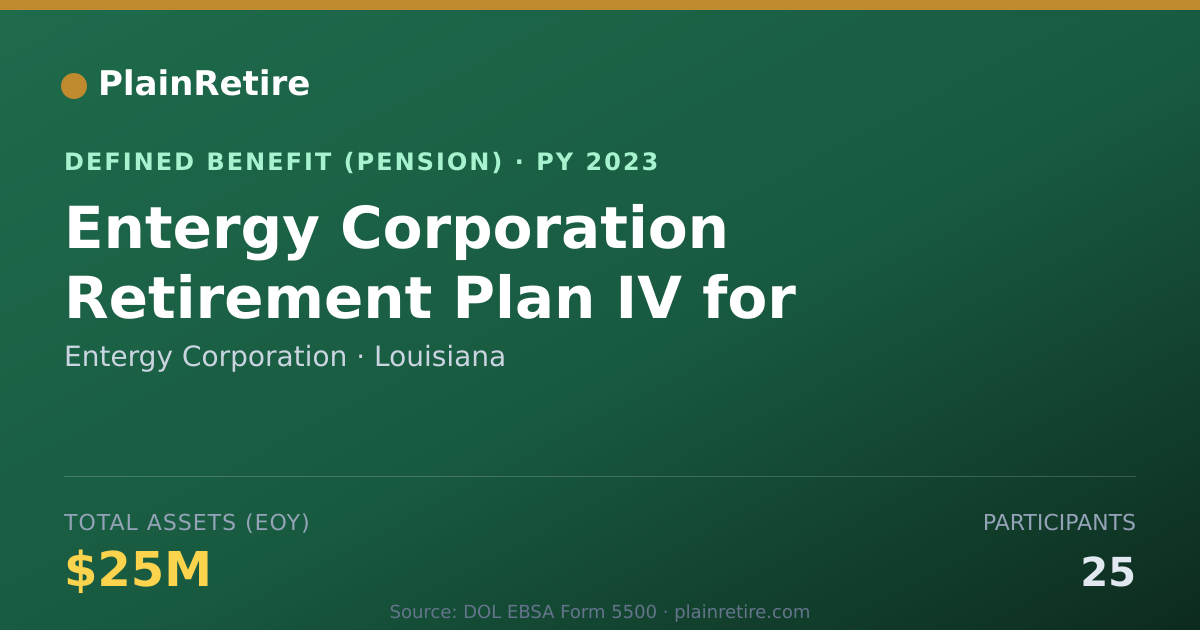 Shareable card for Entergy Corporation Pension Plan (2023)