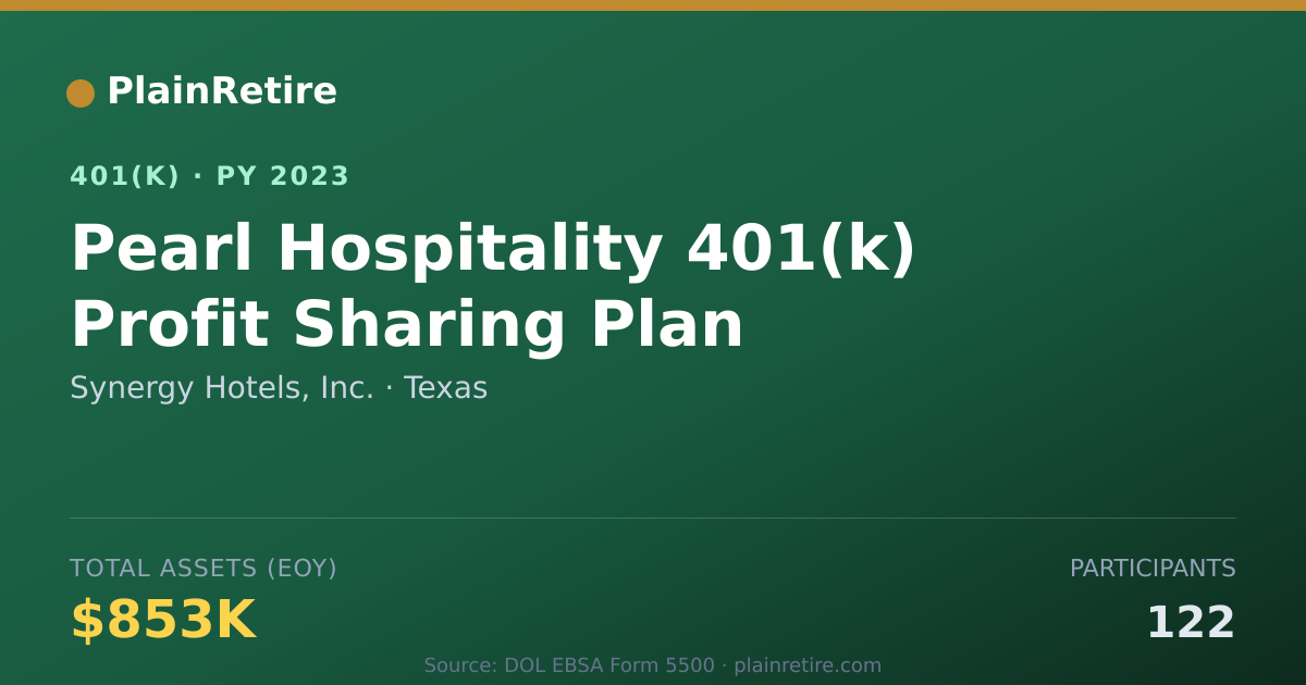 Shareable card for Synergy Hotels, Inc. 401(k) Plan (2023)