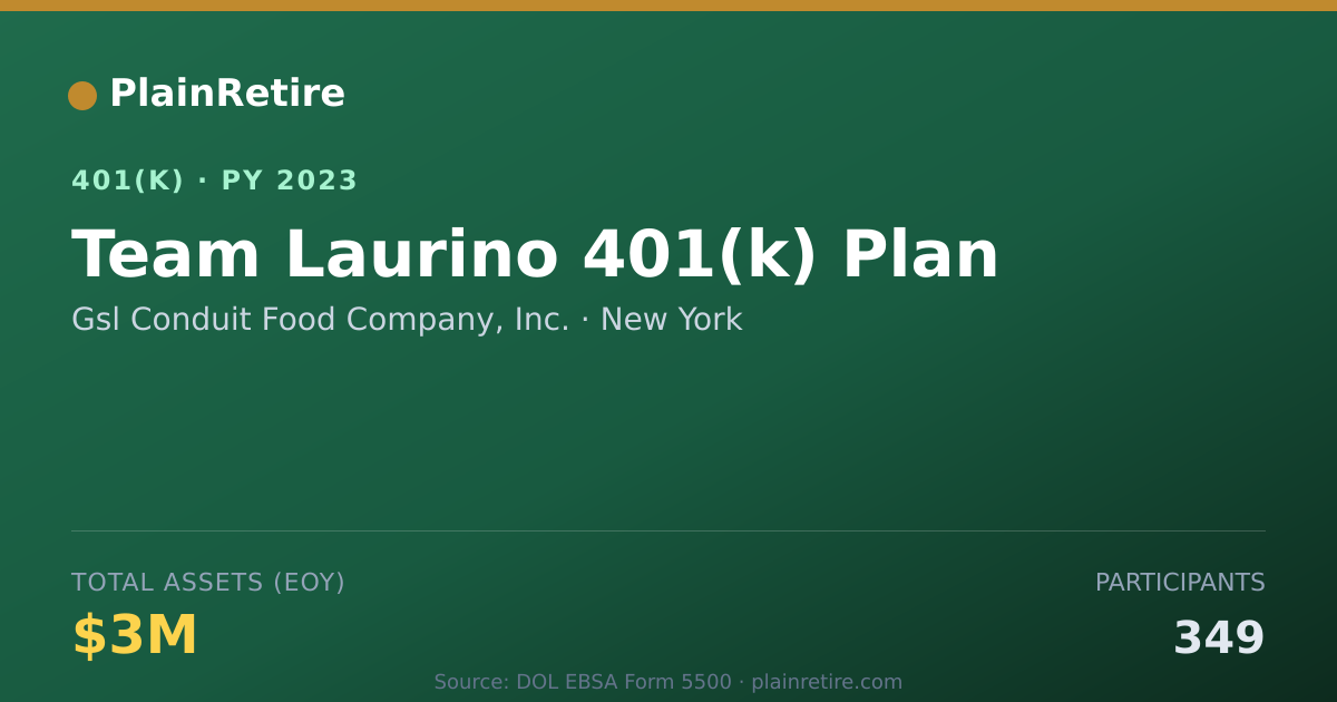 Shareable card for Gsl Conduit Food Company, Inc. 401(k) Plan (2023)