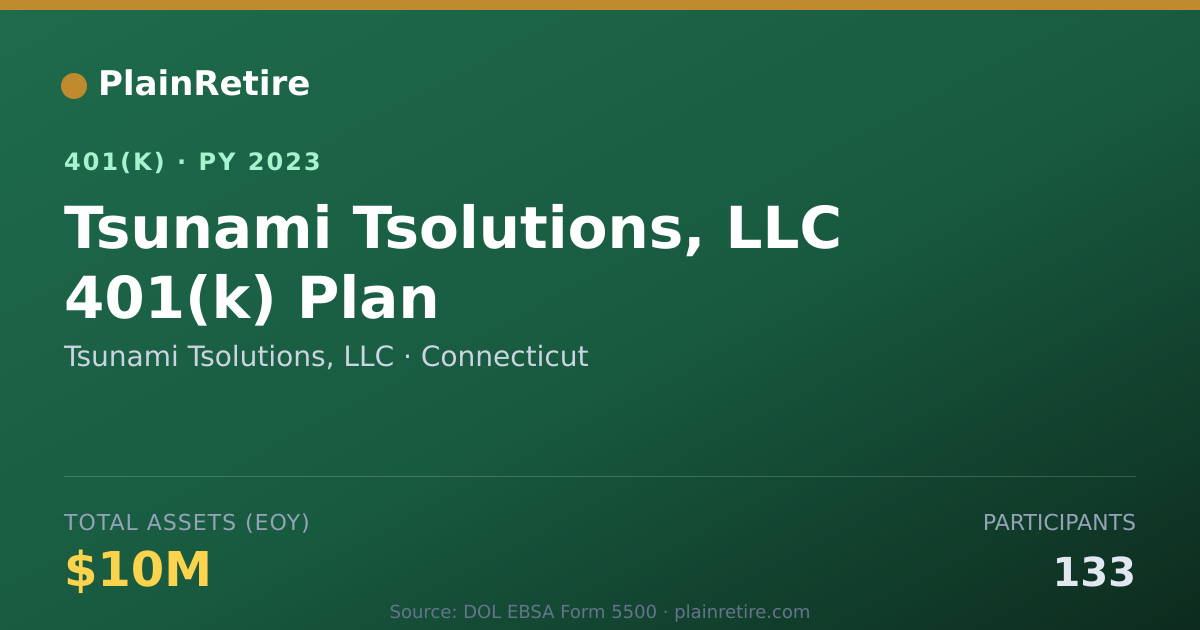 Shareable card for Tsunami Tsolutions, LLC 401(k) Plan (2023)