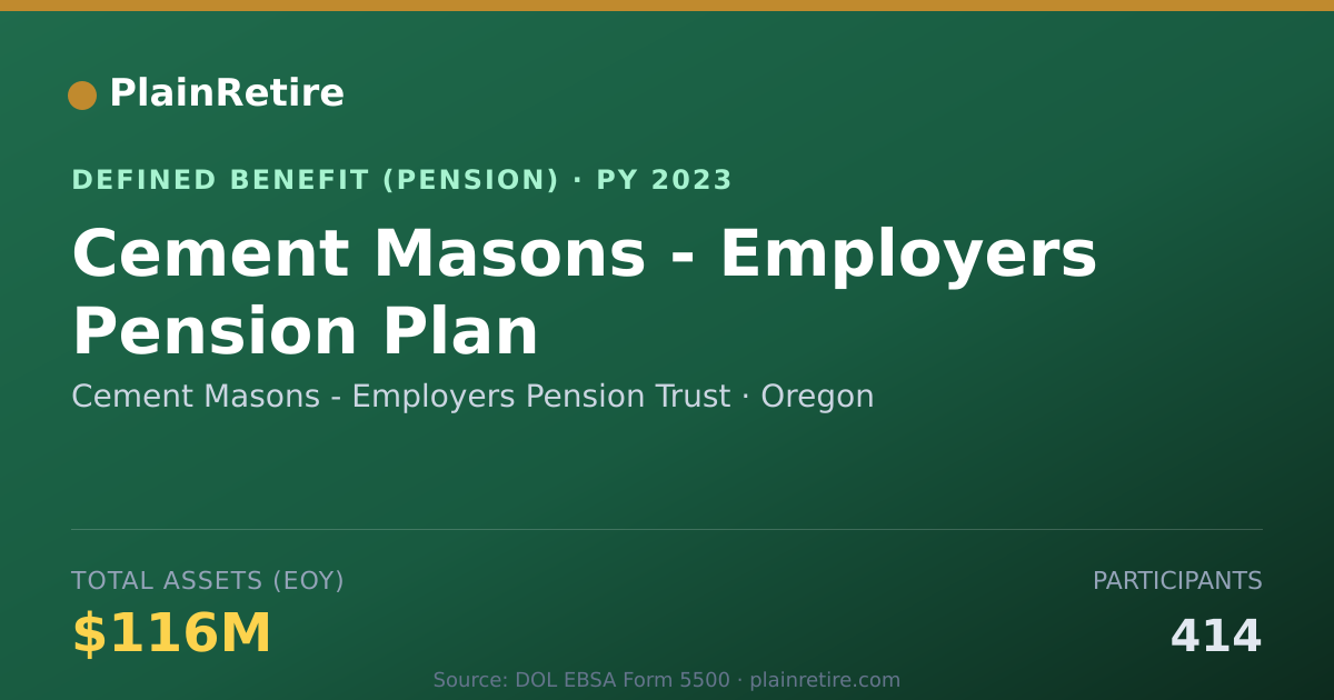 Shareable card for Cement Masons - Employers Pension Trust Pension Plan (2023)