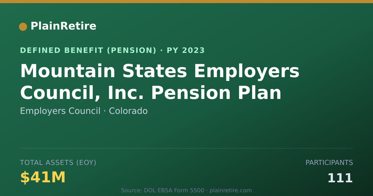 Shareable card for Employers Council Pension Plan (2023)
