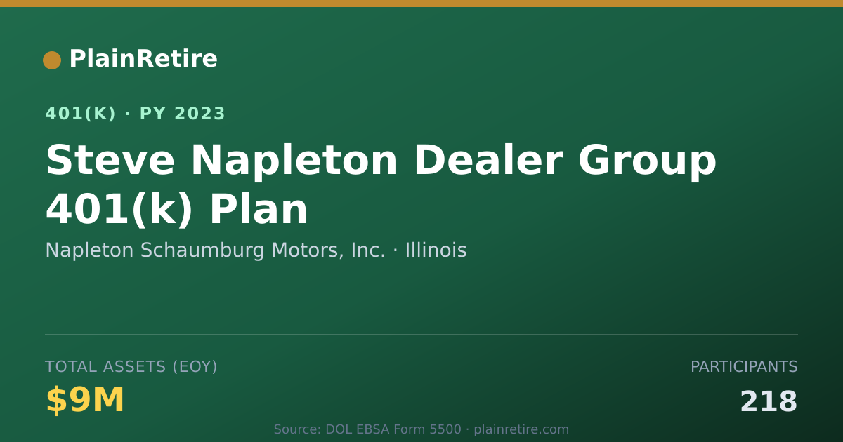 Shareable card for Napleton Schaumburg Motors, Inc. 401(k) Plan (2023)