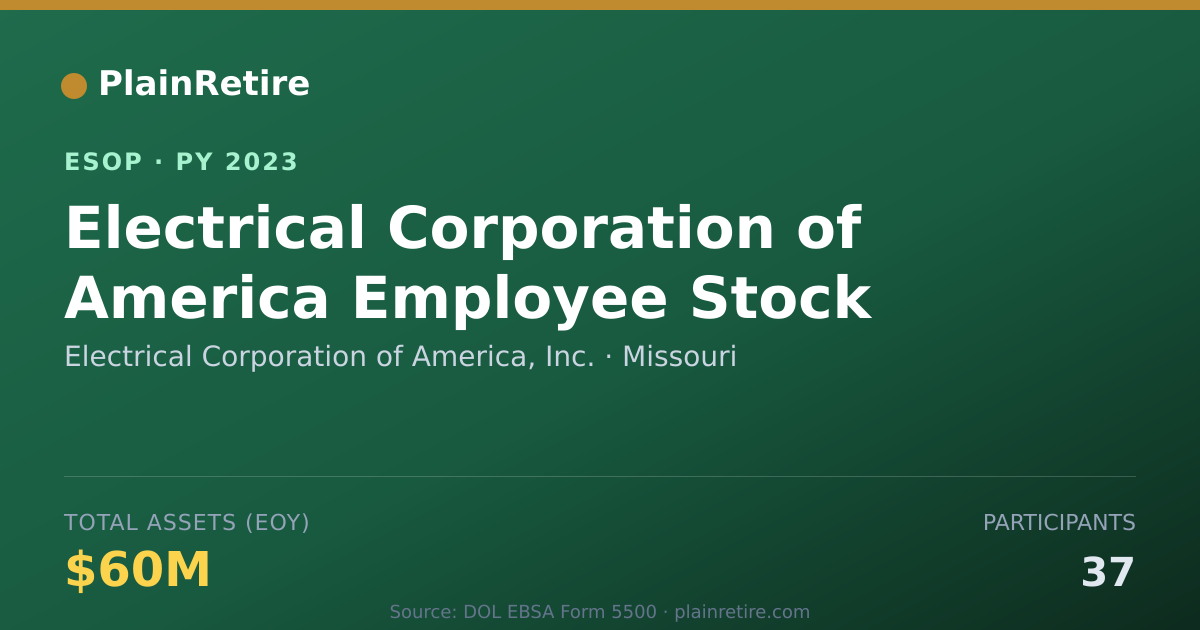 Shareable card for Electrical Corporation of America, Inc. ESOP (2023)