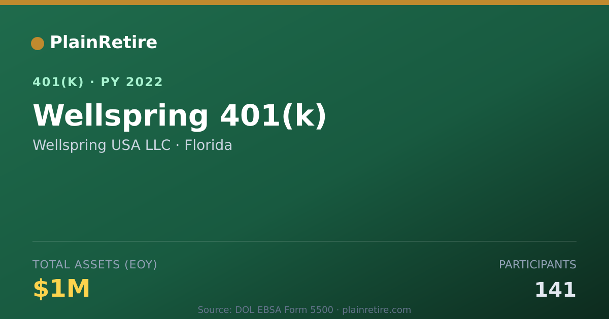 Shareable card for Wellspring USA LLC 401(k) Plan (2022)