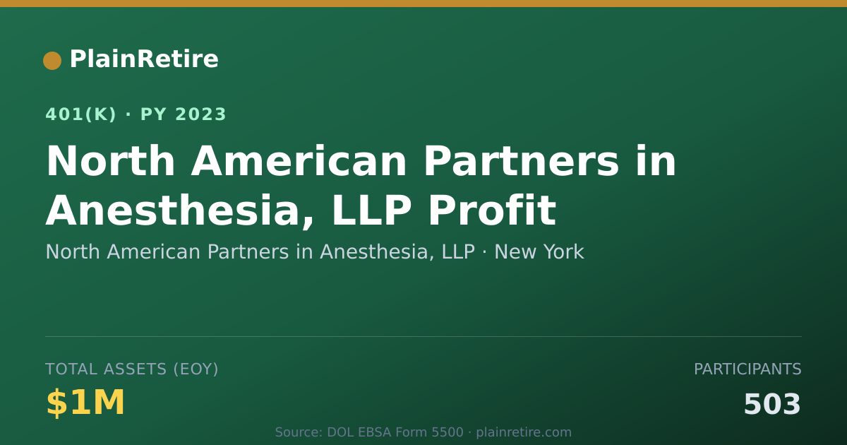 Shareable card for North American Partners in Anesthesia, LL 401(k) Plan (2023)
