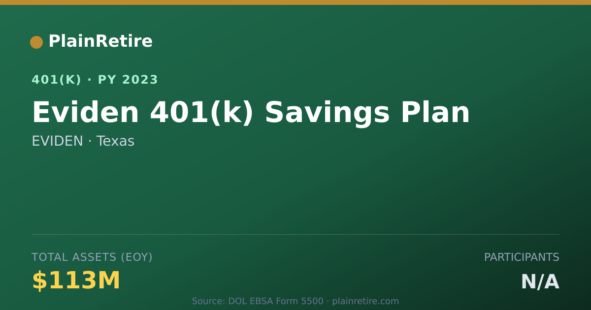 Shareable card for EVIDEN 401(k) Plan (2023)