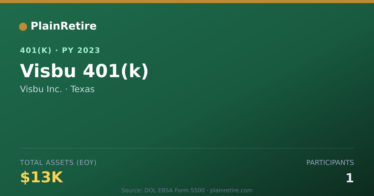 Shareable card for Visbu Inc. 401(k) Plan (2023)