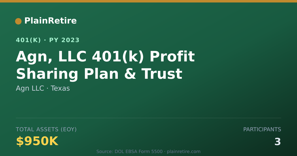 Shareable card for Agn LLC 401(k) Plan (2023)